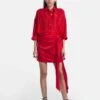 Red Satin Sera Skirt -Incasee Ceantral 1221403red1
