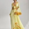 Yellow Naira Drape Skirt Set -Incasee Ceantral 1236yellow1