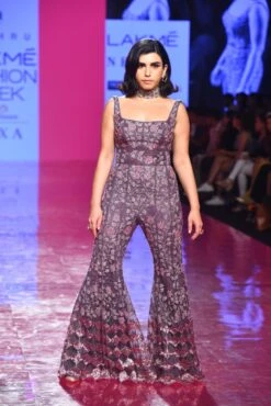 Deep Lavender Mughal Jumpsuit