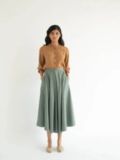 Pale Blue Dali Skirt