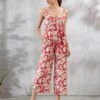 Red And White Floral Jumpsuit -Incasee Ceantral 1 5688