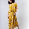 Yellow Bv Printed Side Cowl Skirt And Ald Top -Incasee Ceantral 1 70240