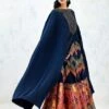 Blue Cape With Skirt With Hand Embroidery -Incasee Ceantral 1 79126