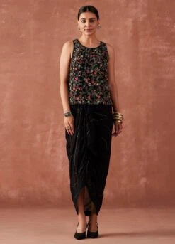 Black Wrap Around Skirt