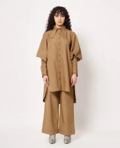 Brown BL Shirt Dress