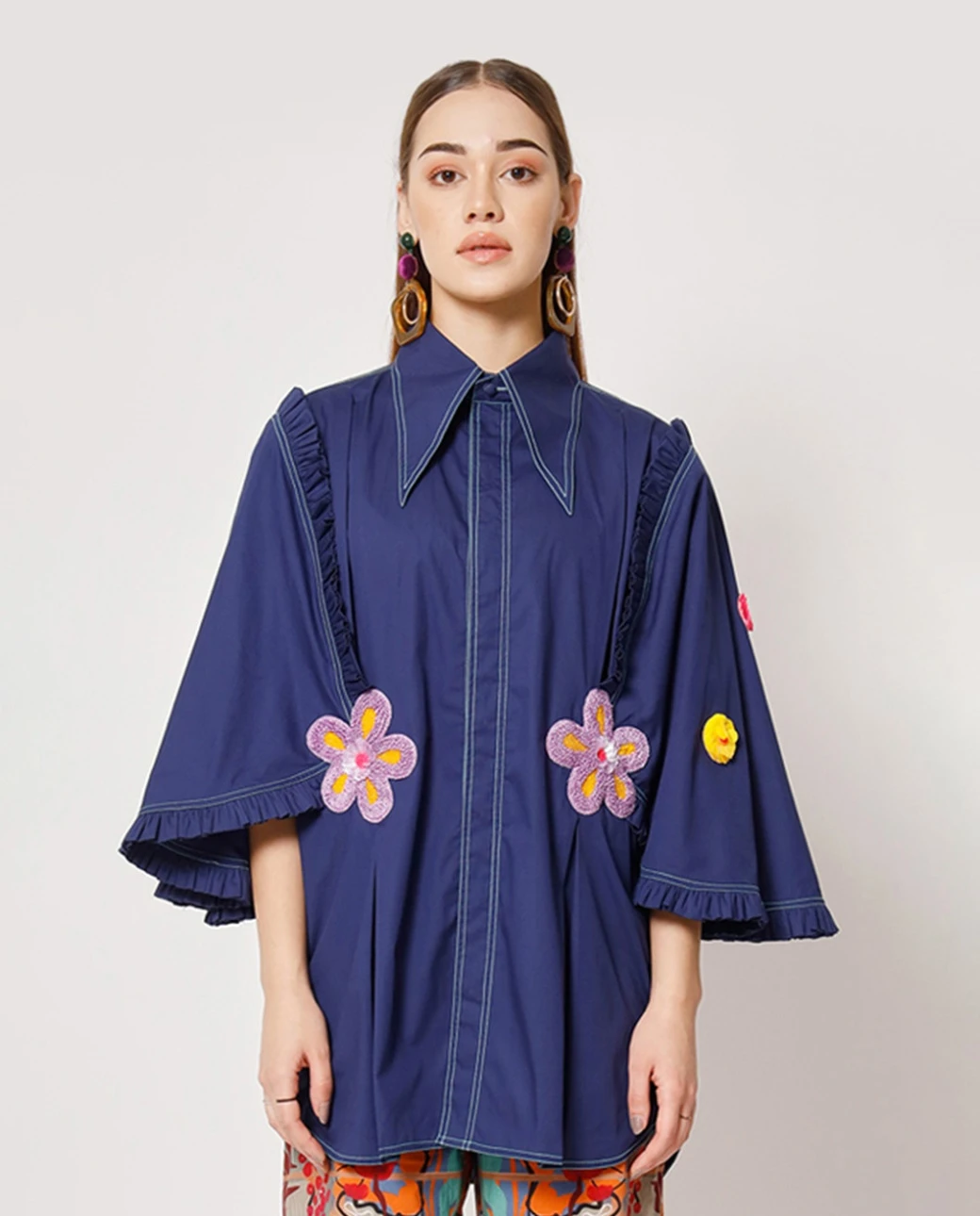 Navy Blue Suma Top 3 Navy Blue Suma Top