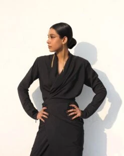 Deconstructed Drape Dress -Incasee Ceantral 225802