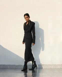 Deconstructed Drape Dress -Incasee Ceantral 22580b