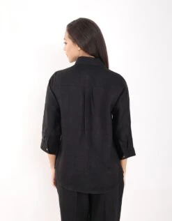 Black Rabbit Embroidered Shirt -Incasee Ceantral 231151b