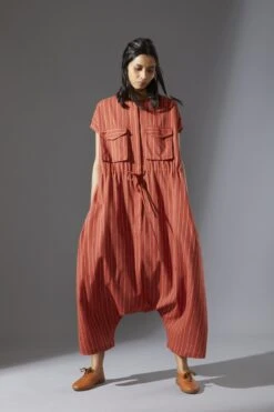 Mati Safari Jumpsuit In Rust -Incasee Ceantral 2 31648