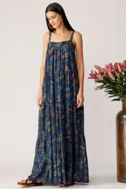 Blue Hart Printed Maxi Dress -Incasee Ceantral 2 51272