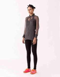 Charcoal Elle Shirt -Incasee Ceantral 3001038363