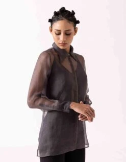 Charcoal Elle Shirt -Incasee Ceantral 3001038364