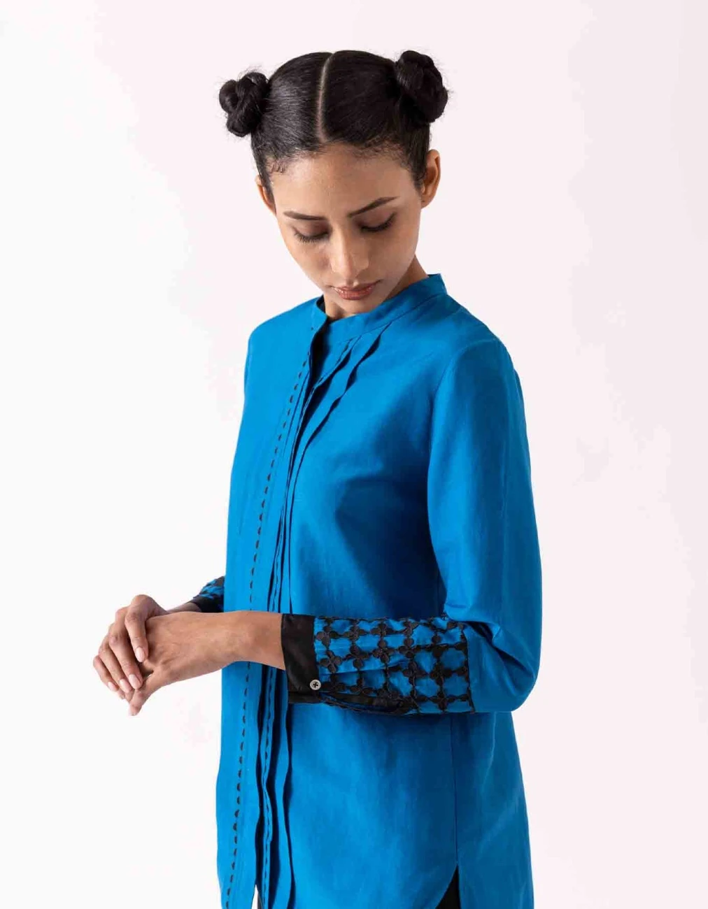 Electric Blue Elecktra Shirt 6 Electric Blue Elecktra Shirt - Image 4