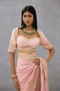 Pink Gul Mohar Jasmeet Blouse