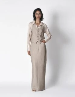 Dull Grey Corp Skirt