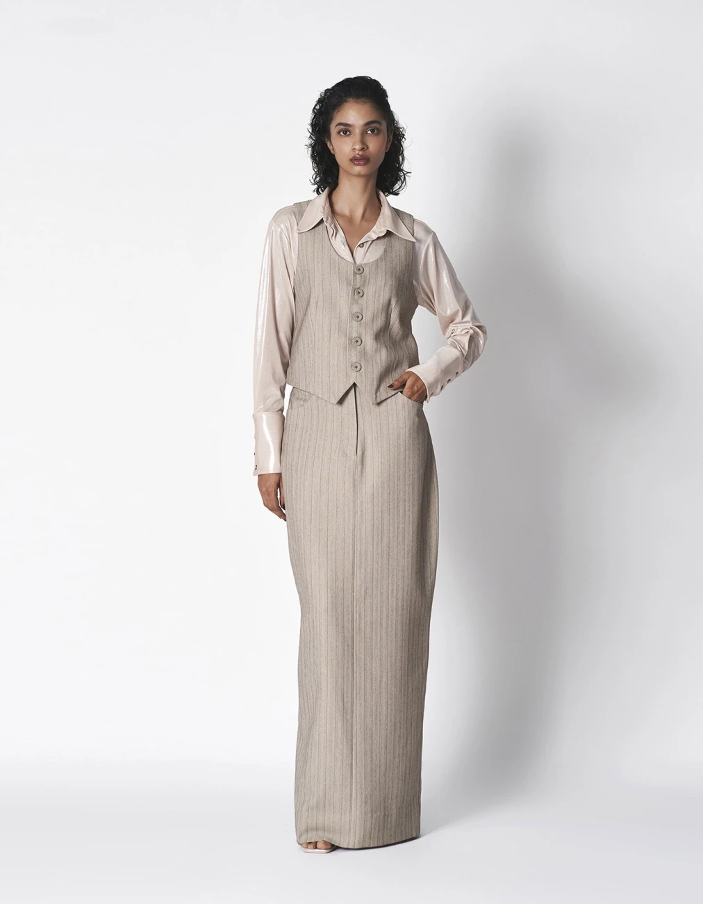 Dull Grey Corp Skirt 3 Dull Grey Corp Skirt