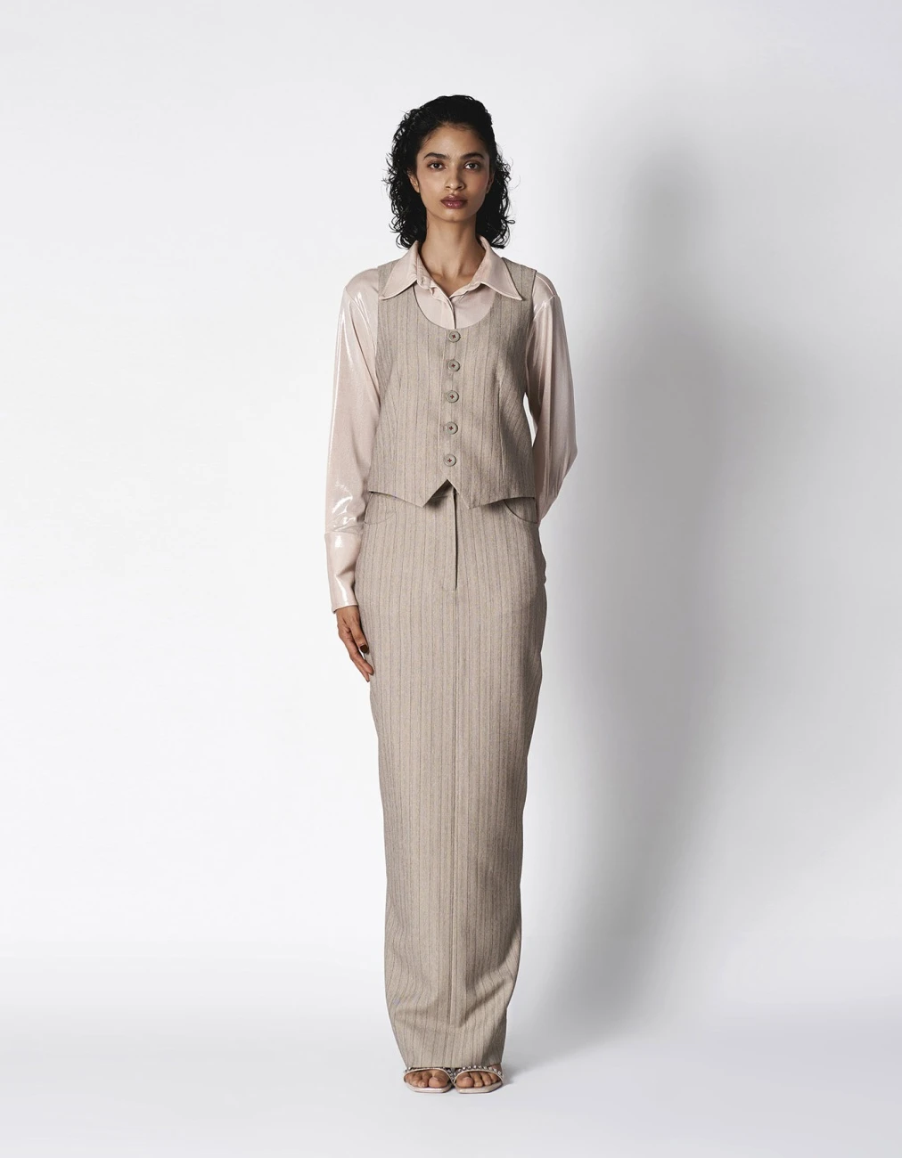 Dull Grey Corp Skirt 4 Dull Grey Corp Skirt - Image 2