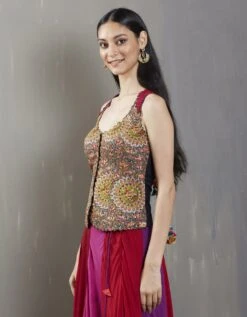 Hot Pink Noor Corset With Skirt -Incasee Ceantral 3 19043