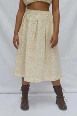 Ivory Box Pleated Skirt -Incasee Ceantral 3 35641