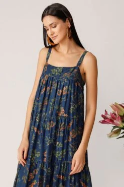 Blue Hart Printed Maxi Dress -Incasee Ceantral 3 40208