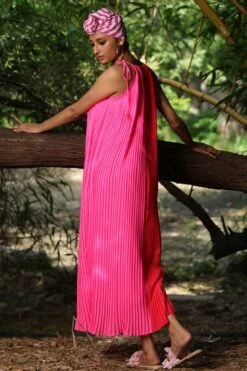 Coral And Pink Halter Dress -Incasee Ceantral 3 44176