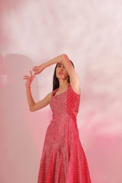 Maroon Jumsuit In Chanderi -Incasee Ceantral 3 50941