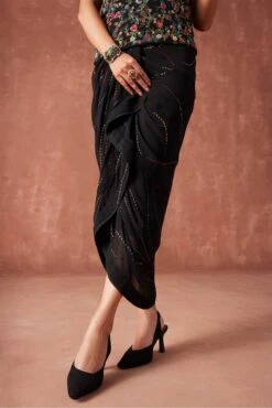 Black Wrap Around Skirt -Incasee Ceantral 3 52859