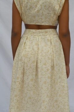 Ivory Box Pleated Skirt -Incasee Ceantral 4 22734