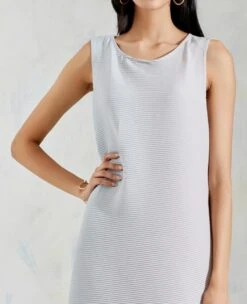 Aquatic Sage And Pink Shaded Crinkle Crepe Dress -Incasee Ceantral 4 26778