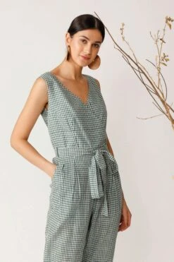 Green Reggae Check Jumpsuit -Incasee Ceantral 4 28820