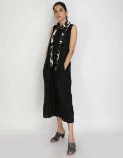 Black Patch Worked Jumpsuit With Jacket -Incasee Ceantral 4 33656