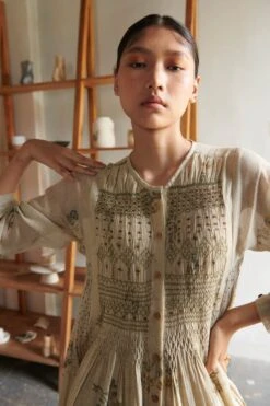 Ivory-Dahlia Print Frida Dress -Incasee Ceantral 5 12698