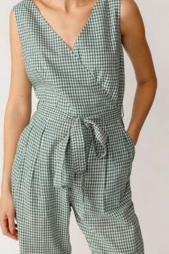 Green Reggae Check Jumpsuit -Incasee Ceantral 5 13791