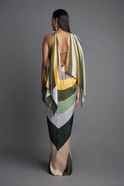 Emerald Draped Halter Dress -Incasee Ceantral aair125emr4