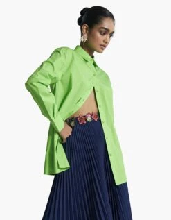 Blue Jungle 3D Pleated Skirt -Incasee Ceantral af sk aw 23 6 b3