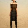 Copper And Navy Spectrum Glass Lurex Dress -Incasee Ceantral akaw22sdr41