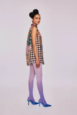 Window Divergence Printed And Embellished Organza Dress -Incasee Ceantral ardw53kp012