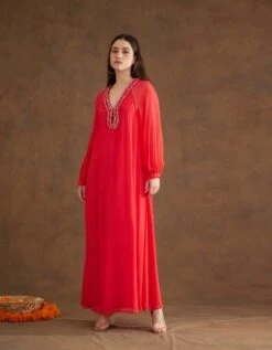 Coral Maxi Dress -Incasee Ceantral aw23nkdr27b
