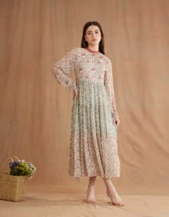 Bespoke Tier Midi Dress -Incasee Ceantral aw23nkdr303