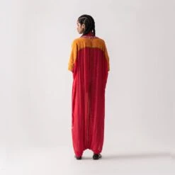 Shocking Pink Vayu Jumpsuit Kaftaan -Incasee Ceantral b 43216