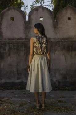 Printed Top And Embellished Skirt -Incasee Ceantral b 45858