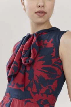 Blue And Red Floral Jumpsuit -Incasee Ceantral b 47622