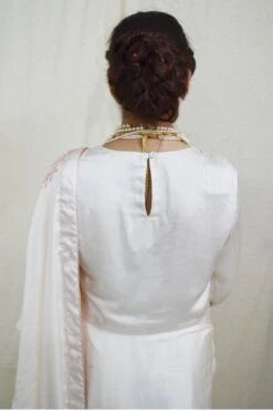 White Ethereal Shoulder Pleated With Sleeve Blouse 7 White Ethereal Shoulder Pleated With Sleeve Blouse -Incasee Ceantral b 62286