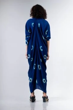 Blue Polka H/H Dress Elasticated -Incasee Ceantral b 66600