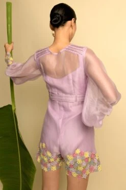 Mauve Michaelmas Daisy Jumpsuit -Incasee Ceantral b 72377