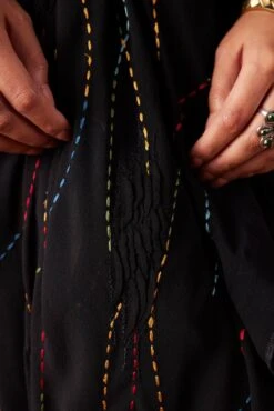 Black Wrap Around Skirt -Incasee Ceantral b 78607