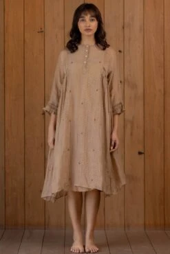 Rustic Brown Naim Dress