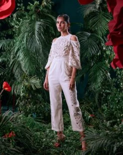 Ivory Petal Jumpsuit