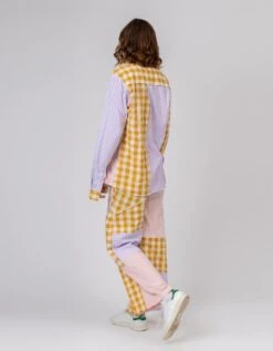 Multi Color Erin Patchwork Shirt -Incasee Ceantral dl23 sh 0034